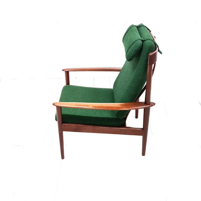 Mid century PJ56 armchair by Grete Jalk for Pool Jeppesen, Denmark 1950s