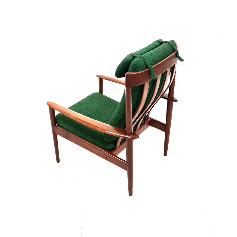 Mid century PJ56 armchair by Grete Jalk for Pool Jeppesen, Denmark 1950s