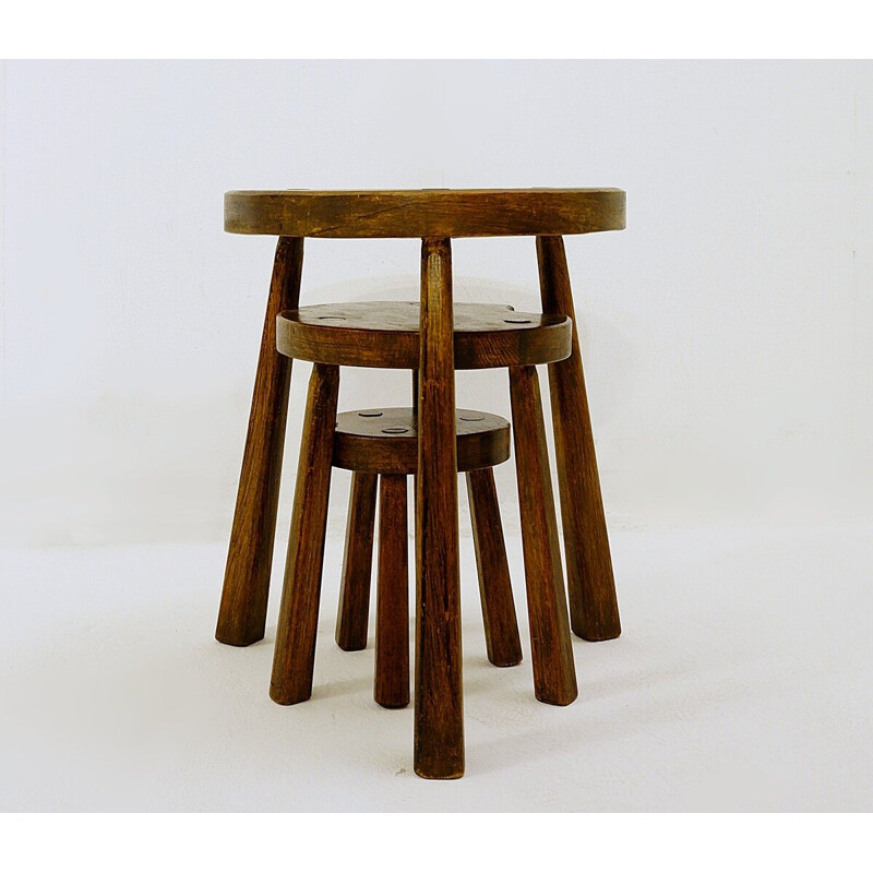 Vintage Brutalist nesting tables, 1960