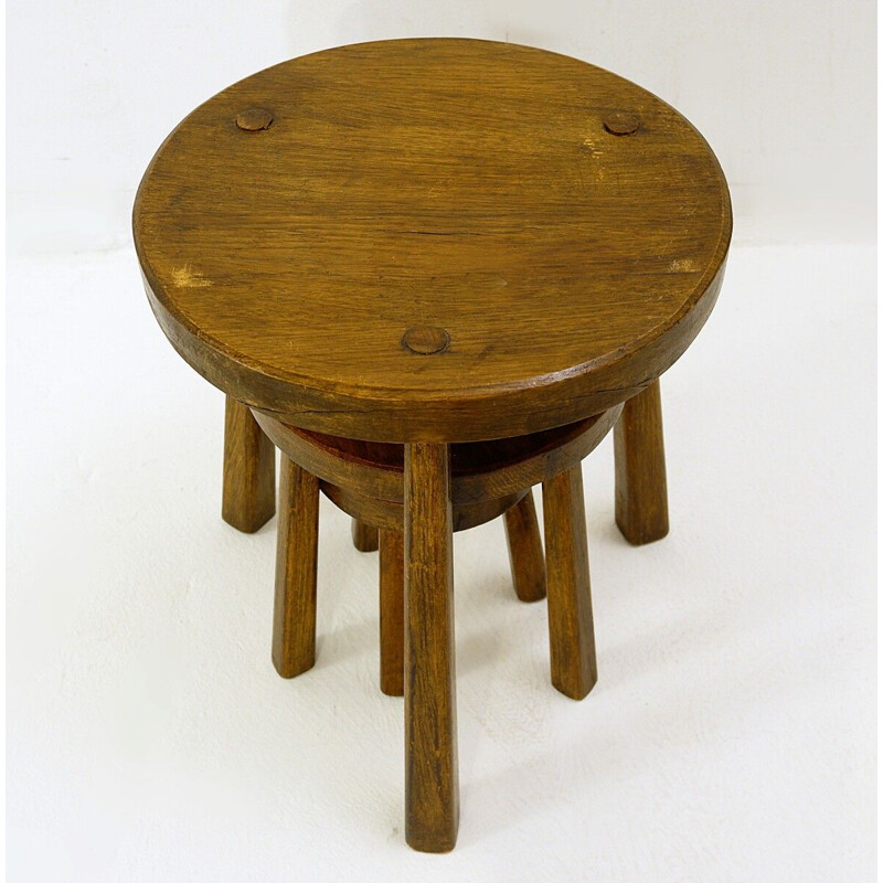 Vintage Brutalist nesting tables, 1960