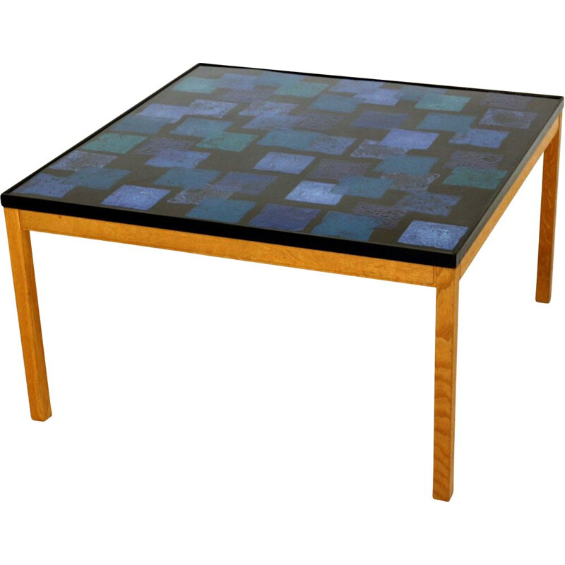 Vintage enamel table by Algot Törneman, Sweden 1960