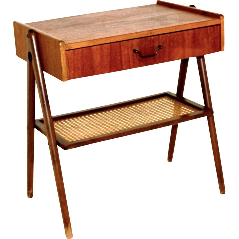 Mid century teak night stand, Sweden 1950