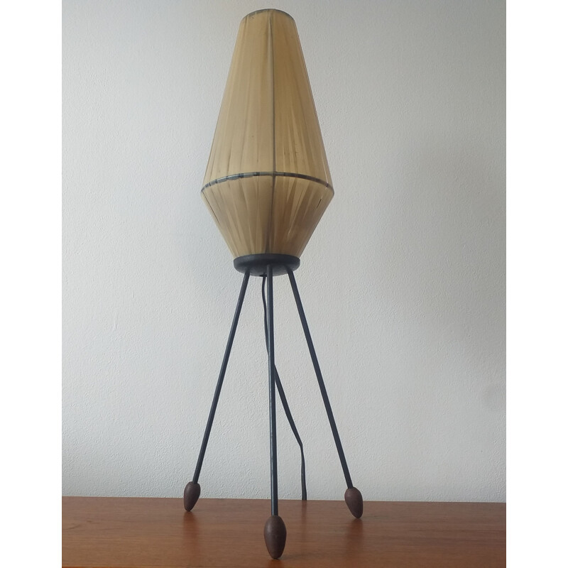 Lámpara de mesa vintage de Rocket, 1960