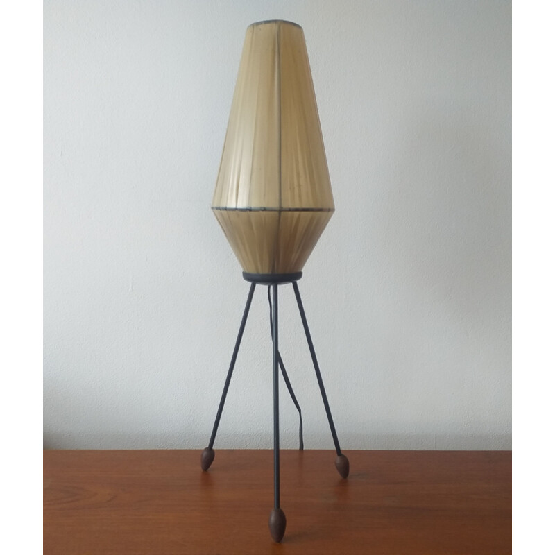 Lámpara de mesa vintage de Rocket, 1960