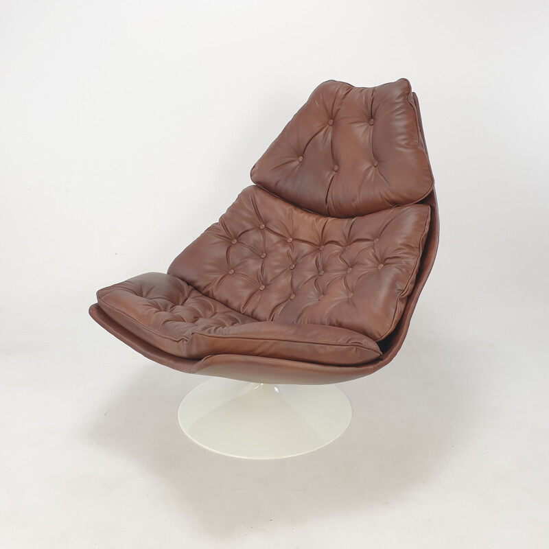 Fauteuil et ottoman vintage F588 de Geoffrey Harcourt pour Artifort, 1960