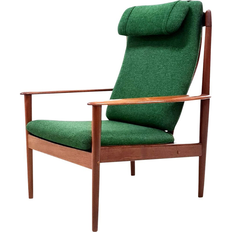 Mid century PJ56 armchair by Grete Jalk for Pool Jeppesen, Denmark 1950s