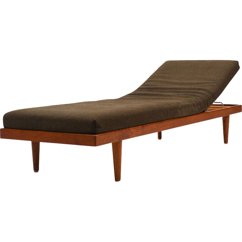 Lit de repos danois vintage en teck, 1950