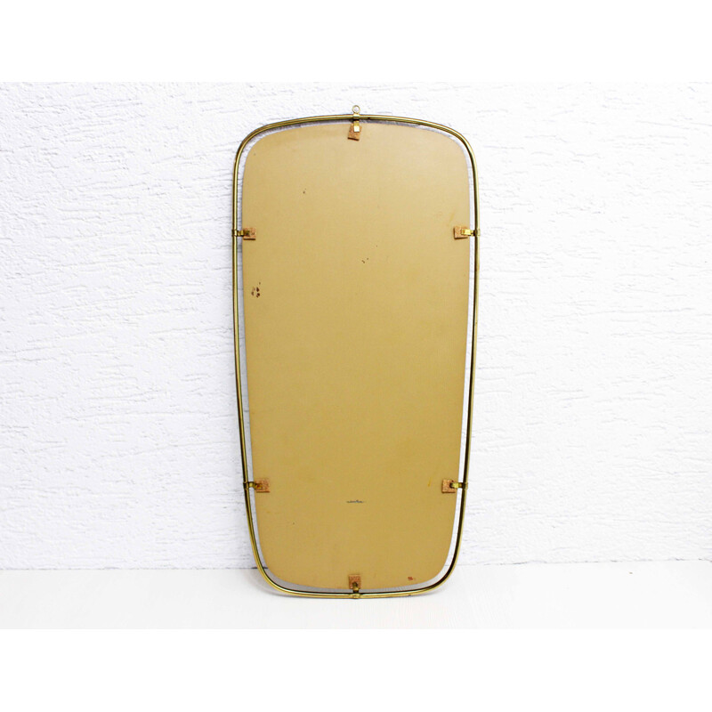 Vintage brass mirror, 1950-1960