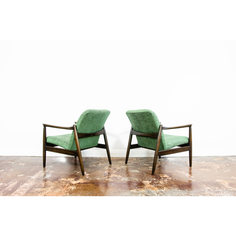 Pair of vintage GFM-64 armchairs by Edmund Homa, 1960s