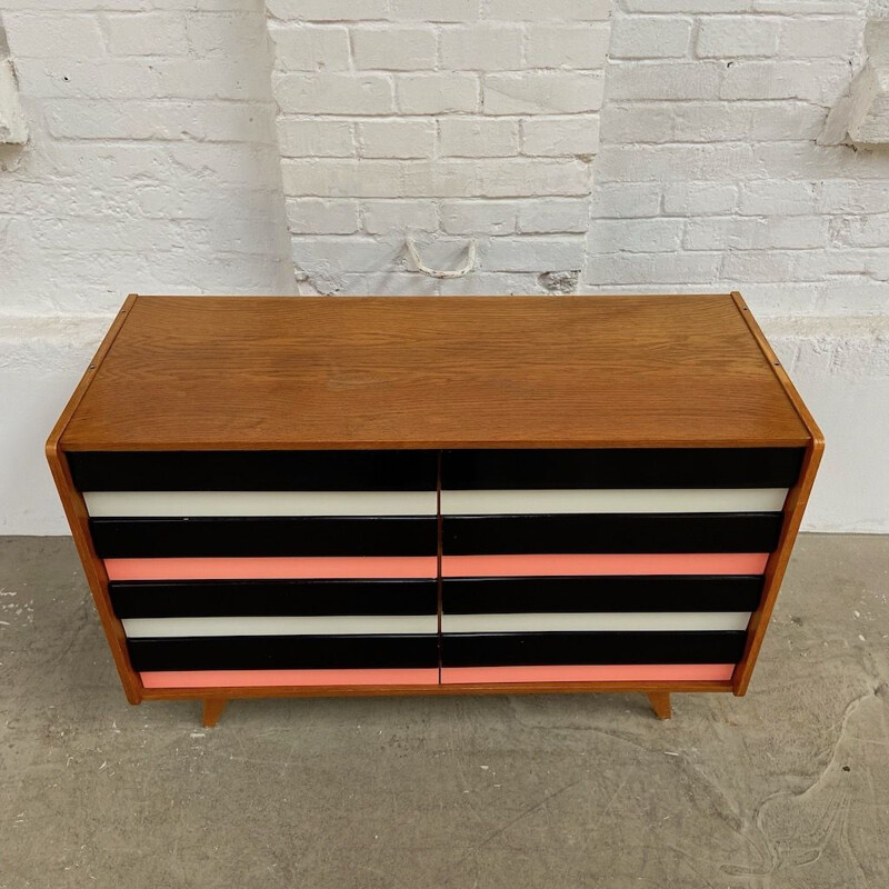 Mid century U-453 chest of drawers by J. Jiroutek for Interiér Praha, 1960s