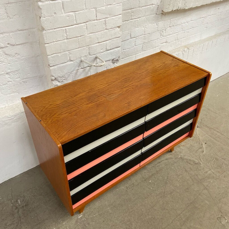 Mid century U-453 chest of drawers by J. Jiroutek for Interiér Praha, 1960s