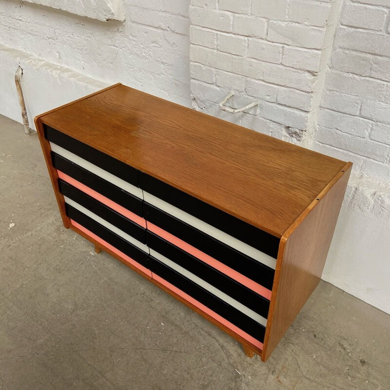 Mid century U-453 chest of drawers by J. Jiroutek for Interiér Praha, 1960s