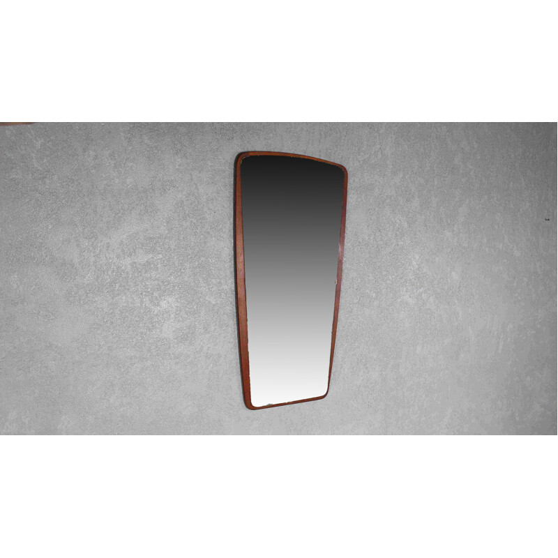 Danish mid century teak mirror, 1960s