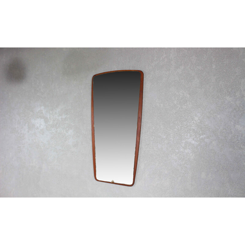 Danish mid century teak mirror, 1960s