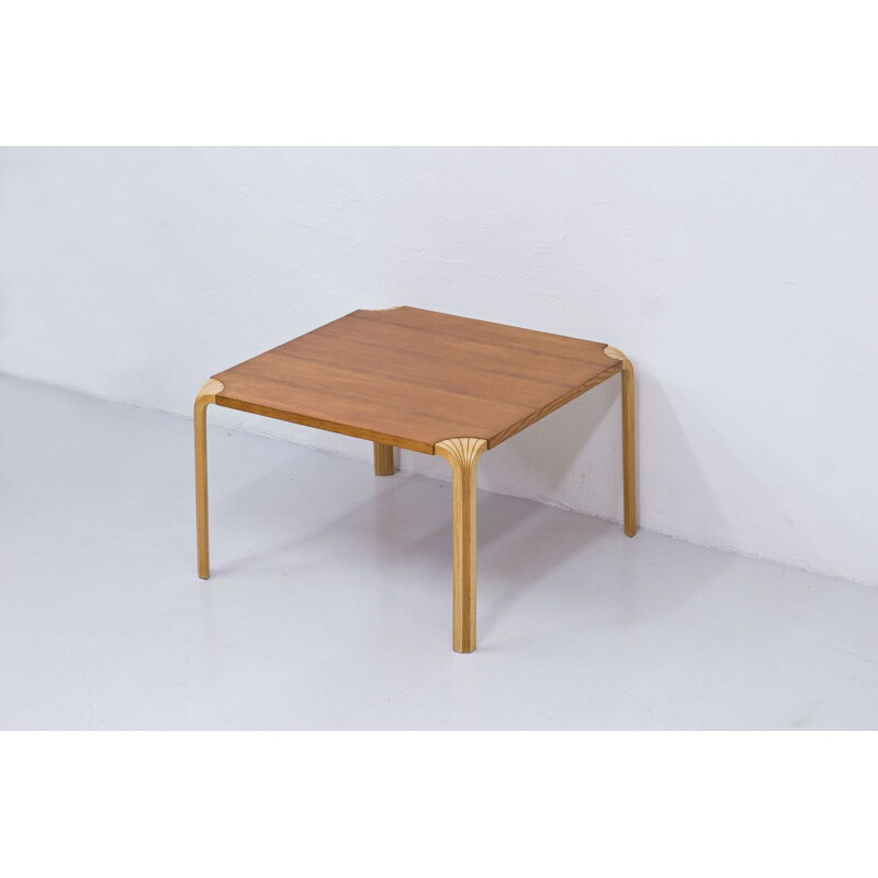 Vintage X-Leg ashwood coffee table by Alvar Aalto for Artek, Finland 1954