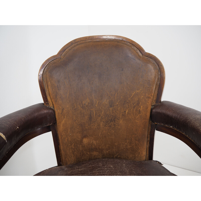 Paire de fauteuils Art Déco vintage du ministère de l'Intérieur de Tchécoslovaquie, 1930