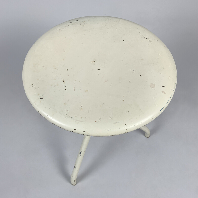 Vintage medical adjustable stool, Czechoslovakia 1950s