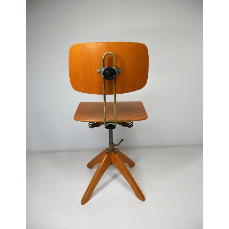 Chaise d'architecte réglable vintage Polstergleich par Margarete Klöber pour Klöber GmbH, Allemagne 1950