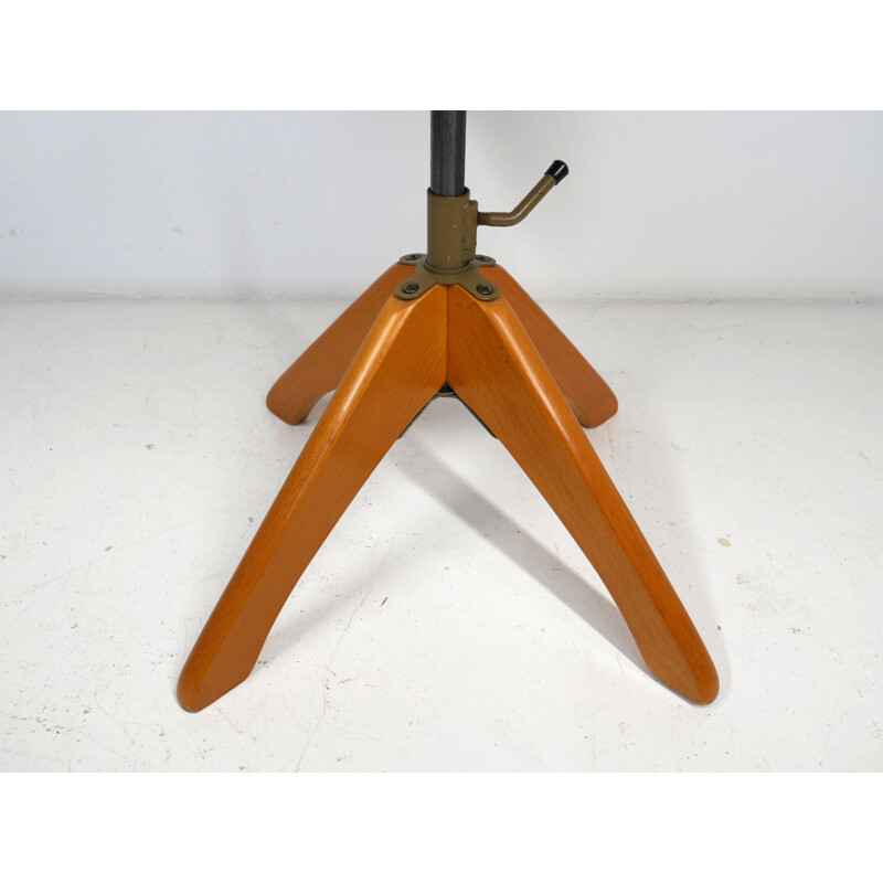 Vintage adjustable Polstergleich architect's chair by Margarete Klöber for Klöber GmbH, Germany 1950s