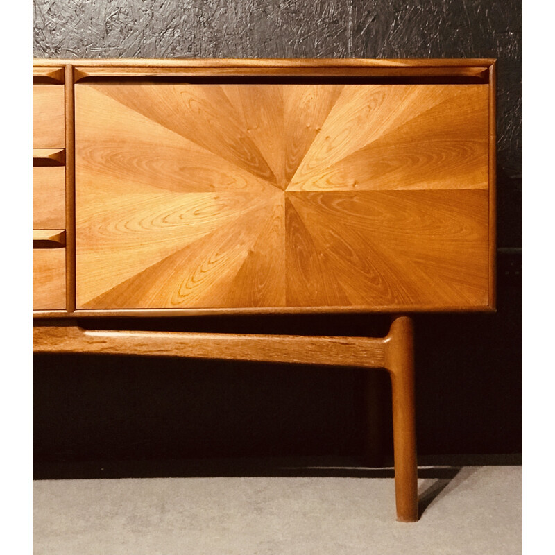 Mid century Glengarry Starburst teak sideboard by Tom Robertson for McIntosh, 1960s