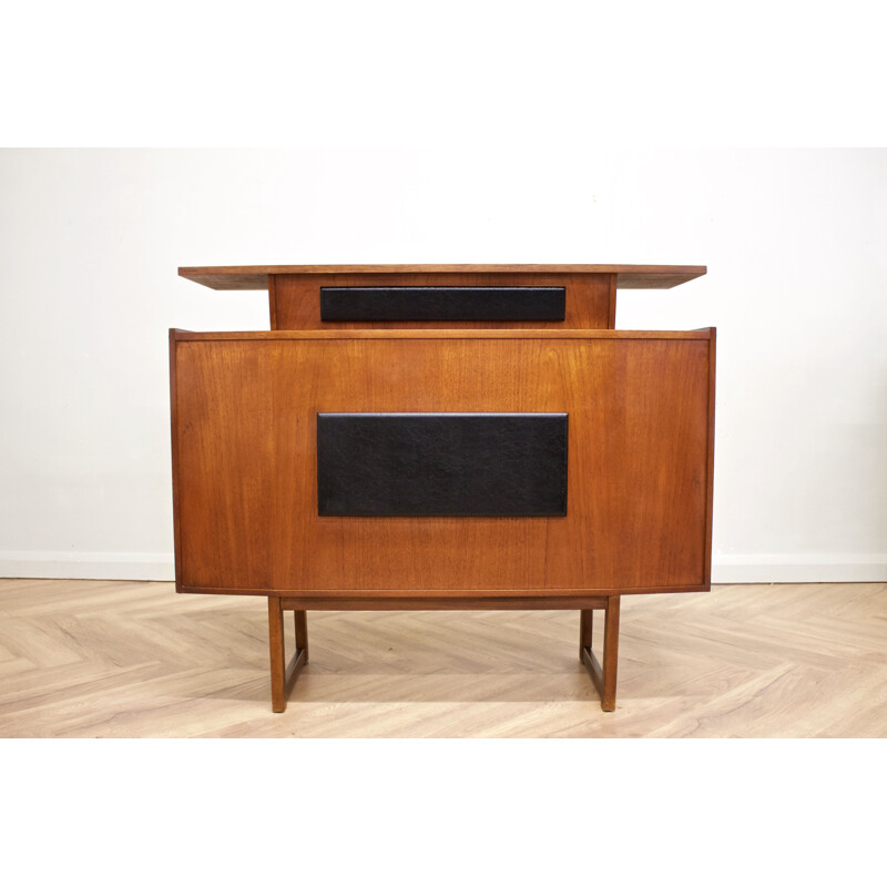 Vintage teak and formica bar cabinet, United Kingdom 1960s