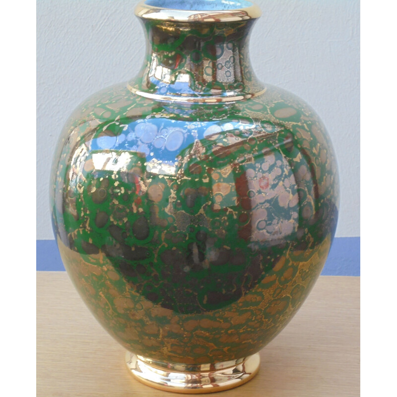 Vintage Art Deco sèvres vase by Mazeaud and Faverot, 1950