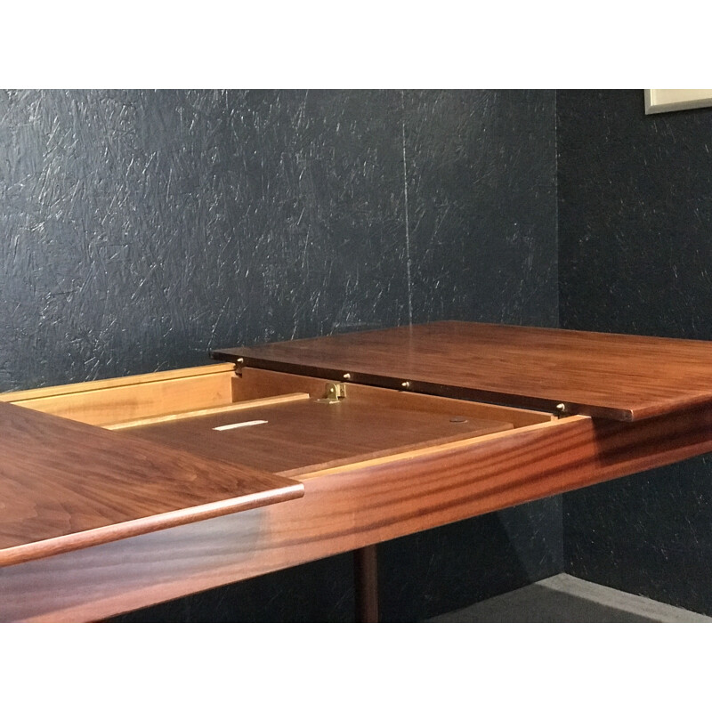 Mid century rosewood extensions table by Tom Robertson for A.H McIntosh, 1960s