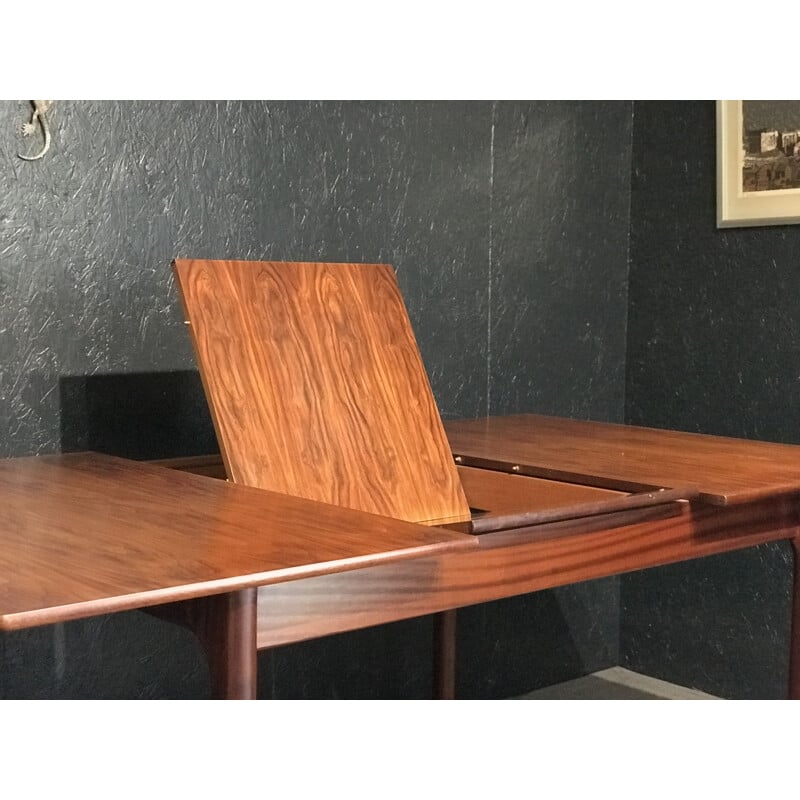 Mid century rosewood extensions table by Tom Robertson for A.H McIntosh, 1960s