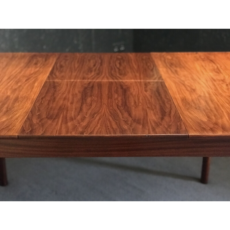 Mid century rosewood extensions table by Tom Robertson for A.H McIntosh, 1960s