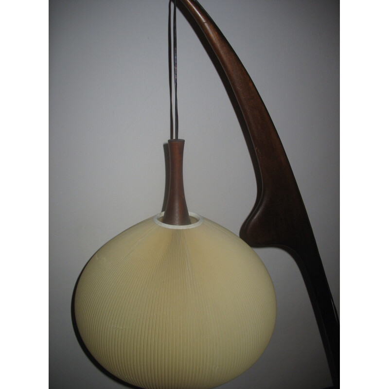Lámpara de pie vintage de Rispal, 1950