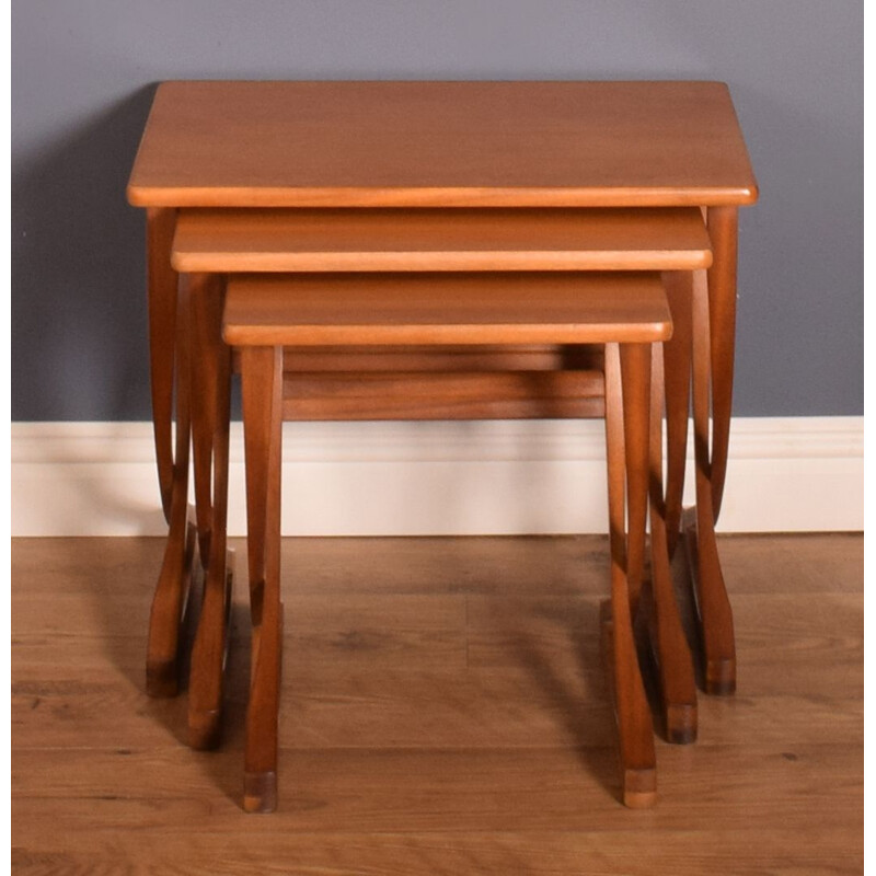 Vintage teak nesting tables by Nathan, 1960s