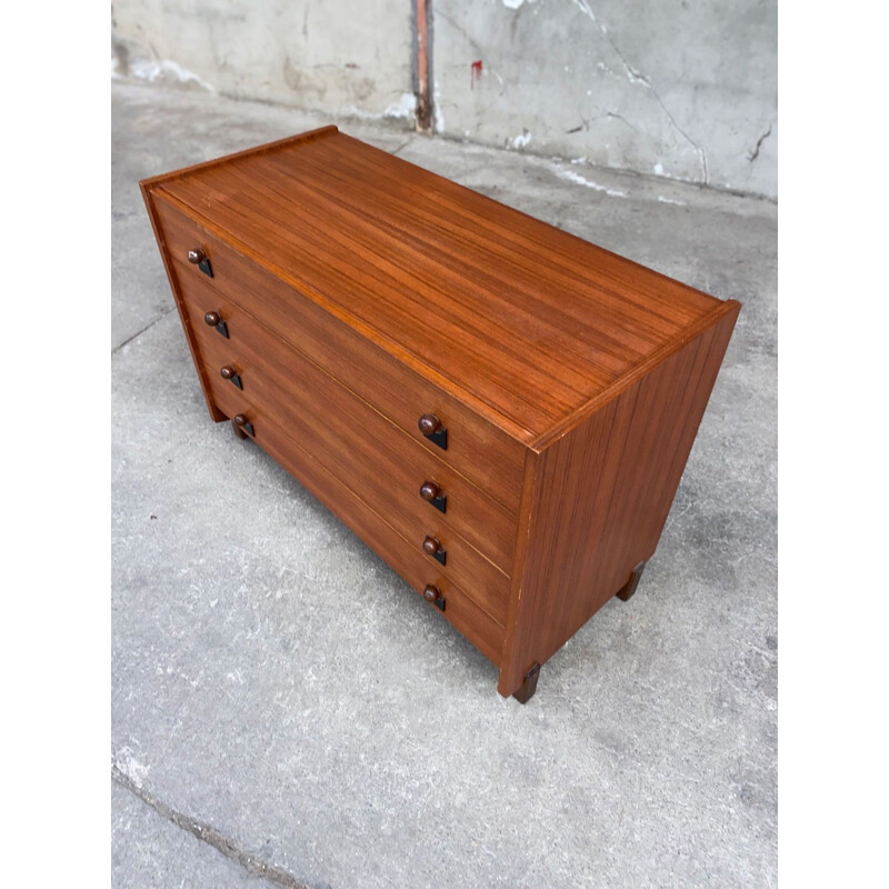 Vintage Italian teak chest of drawers, 1950