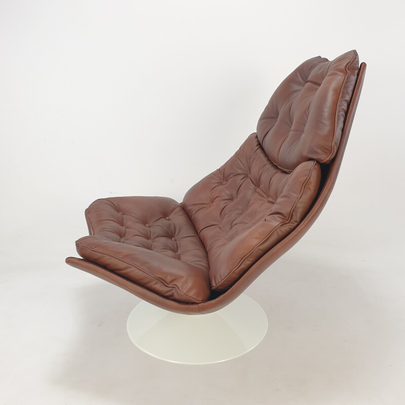 F588 cadeira de cabedal vintage por Geoffrey Harcourt para Artifort, 1960