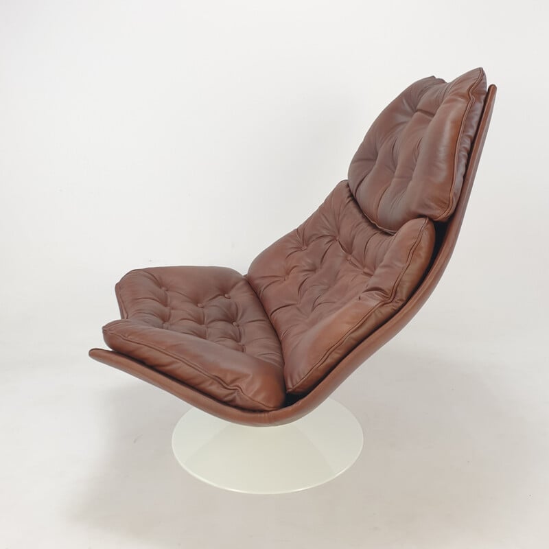 F588 vintage lederen fauteuil van Geoffrey Harcourt voor Artifort, 1960