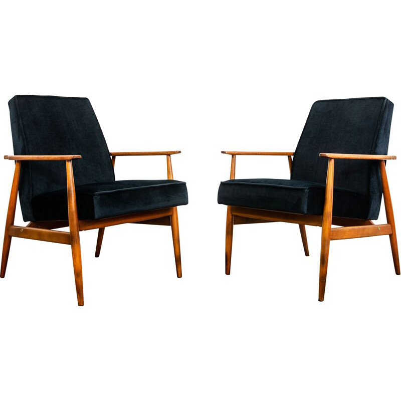 Paire de fauteuils vintage type 300-190 par H. Lis, 1960