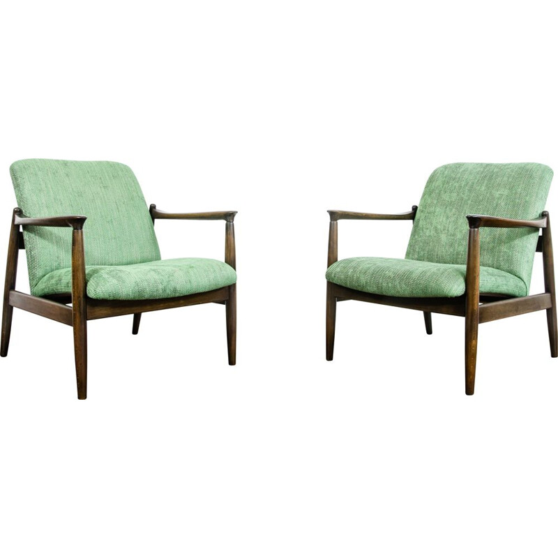 Pair of vintage GFM-64 armchairs by Edmund Homa, 1960s