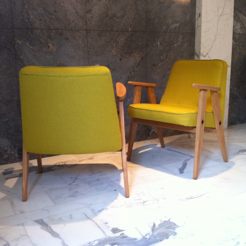 Pair of armchairs "366" by Jozef CHIEROWSKI - 1960s