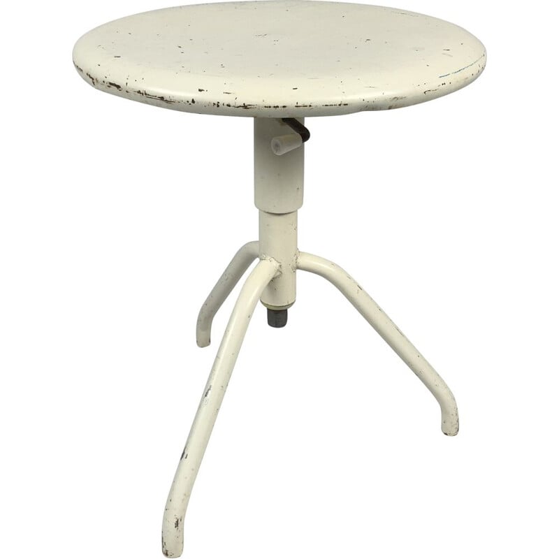 Vintage medical adjustable stool, Czechoslovakia 1950s