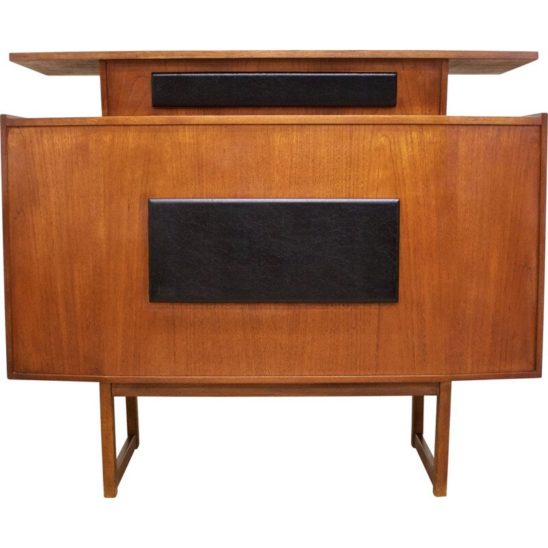 Vintage teak and formica bar cabinet, United Kingdom 1960s