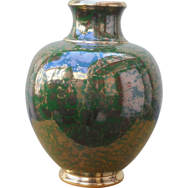 Vintage Art Deco sèvres vase by Mazeaud and Faverot, 1950