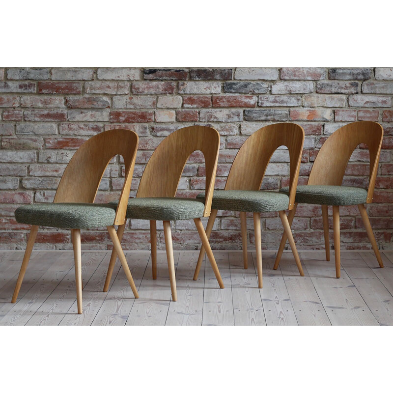 Set of 10 mid century dining chairs by Antonin Šuman, 1960s