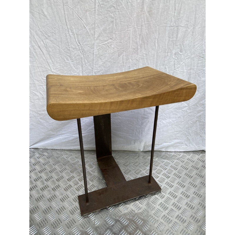 Vintage SN3 "T" stool by Pierre Chareau