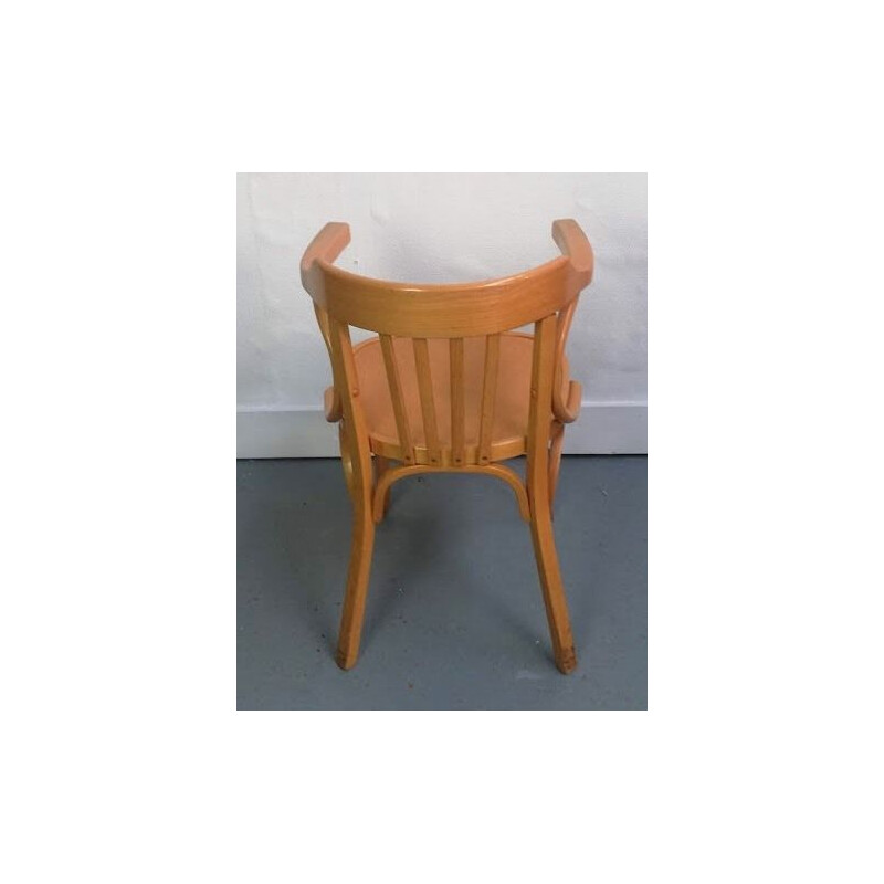 Mid century solid beechwood chair by Baumann, 1960s