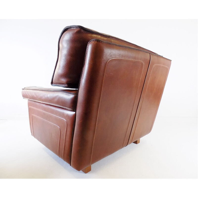 Mid century leather armchair by Roche Bobois, 1970s