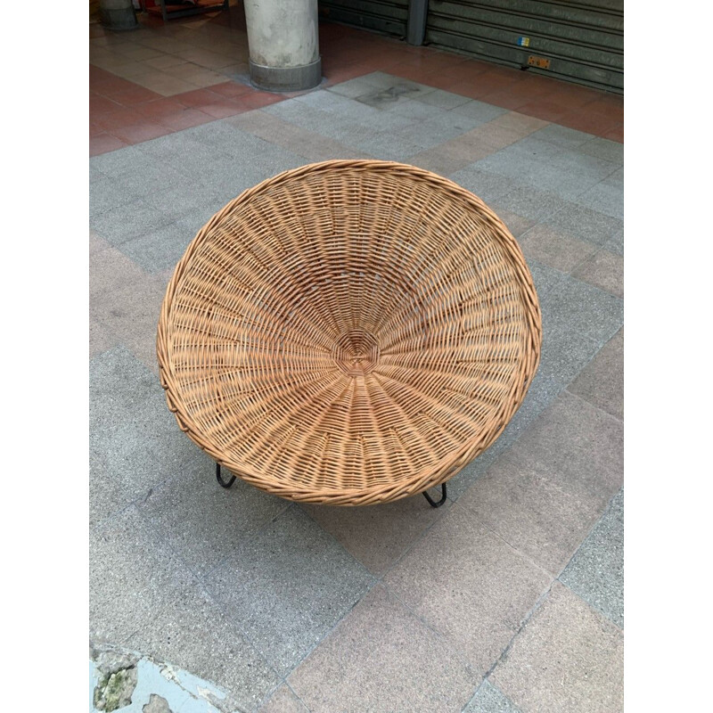 Vintage rattan living room set by Robert Mango, 1955