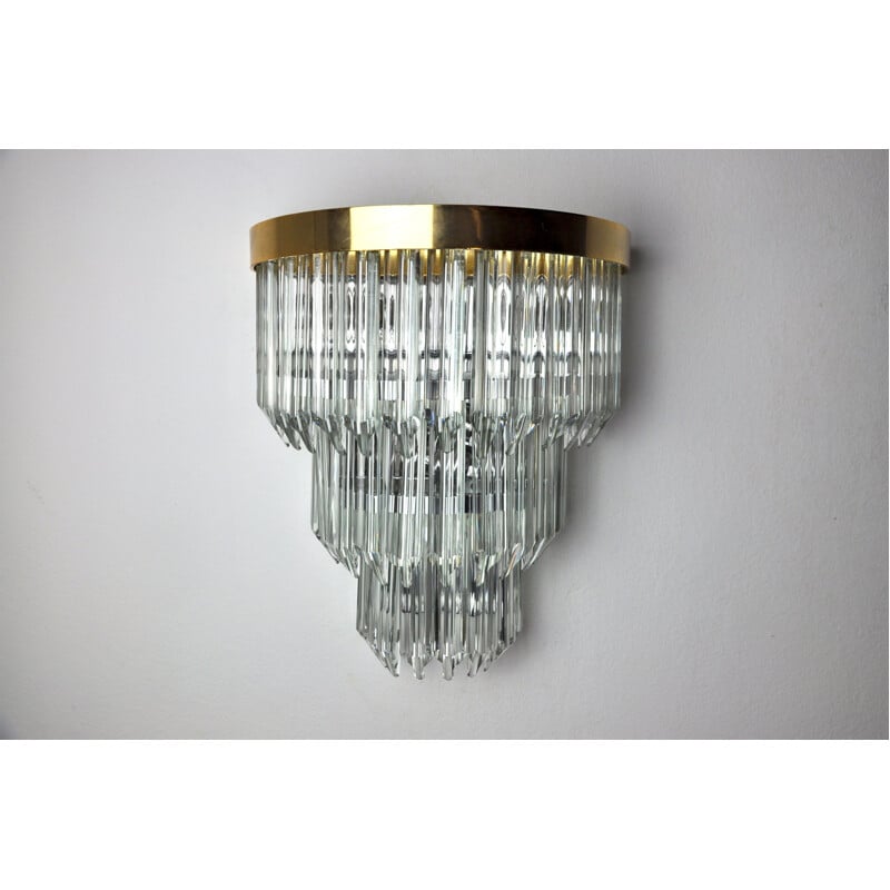 Vintage wall lamp by Venini, Italy 1970