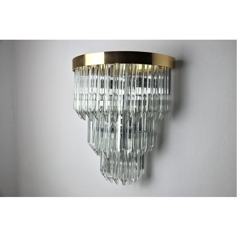 Vintage wall lamp by Venini, Italy 1970