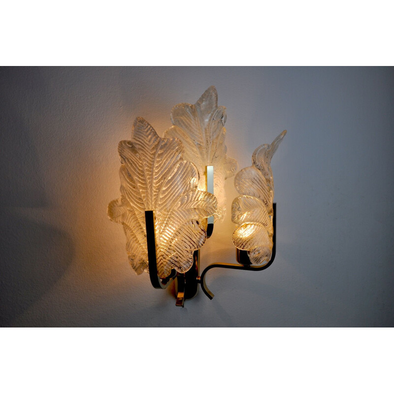 Vintage 3 arms wall lamp by Carl Fagerlund, Austria 1970