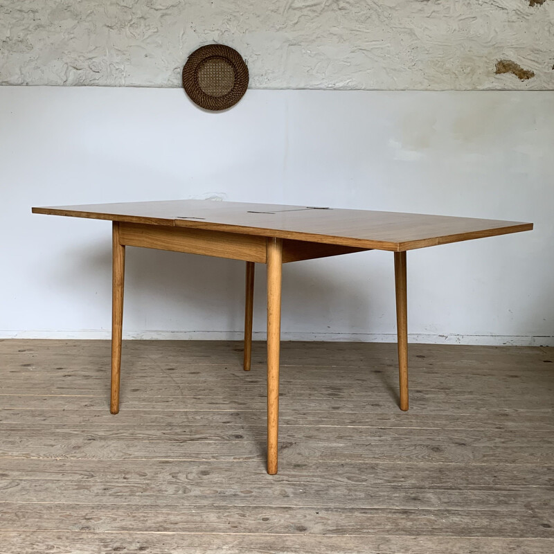 Vintage elmwood portfolio table for Meuble TV