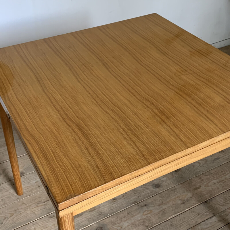 Vintage elmwood portfolio table for Meuble TV